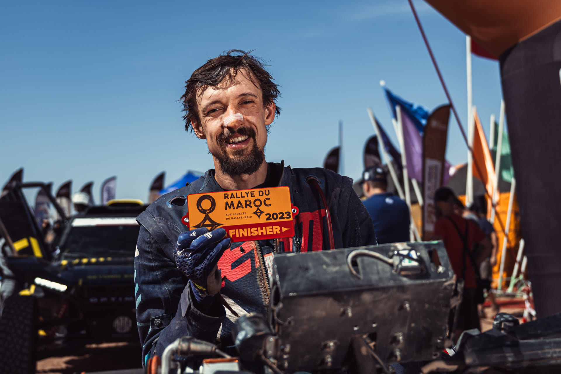 Alex Chepurko at a rally stage